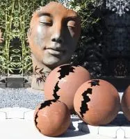 Кортен 3 шара — парк декор (518952) ∅ 950 750 450 мм. Коломна