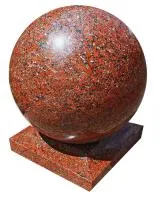 Декоративный шар из красного гранита (518208) в Коломне