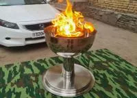 Чаша торжественного огня афины (51756458) производство для ø 360 мм. ветроустойчивая в Коломне